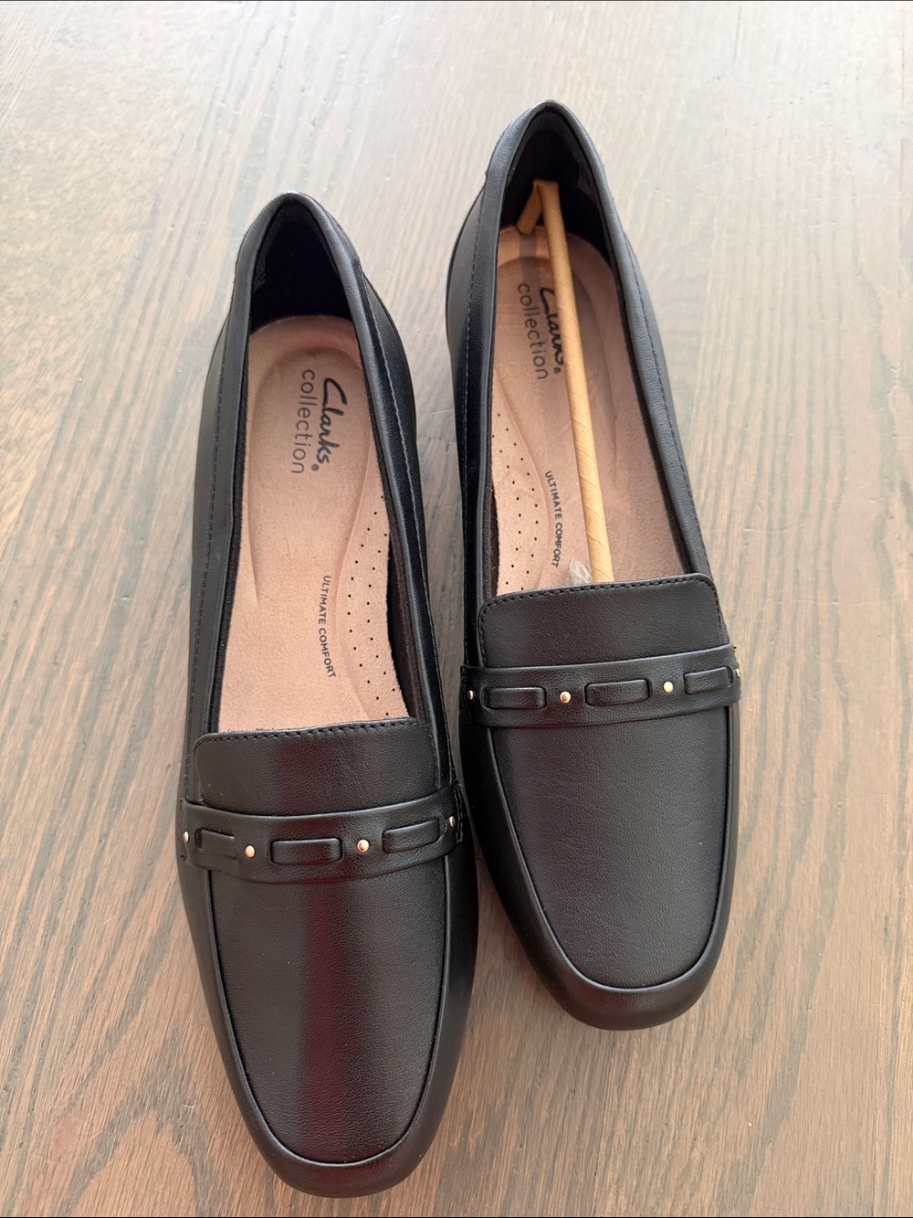 Clarks Woman Black Leather loafers, Clarks Collection Juliet Bay | 11 US - Picture 3 of 14